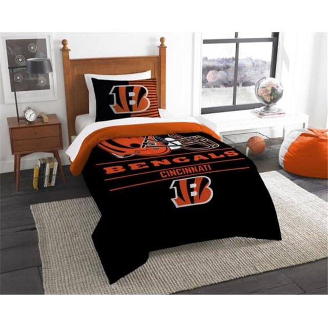 The Northwest 1NFL862000002RET NFL 862 Bengals Draft Comforter Set, Twin