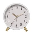 thumbnail image 1 of heritaly Luxury Alarm Clock In Nordic Style Metal Frame Glass Cover Quiet Plastic Back Alarm Clock Nordic Luxury white, 1 of 6