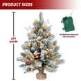 thumbnail image 3 of Mini Árbol de Navidad ININ 61 cm Nevado con Luces LED, 3 of 7