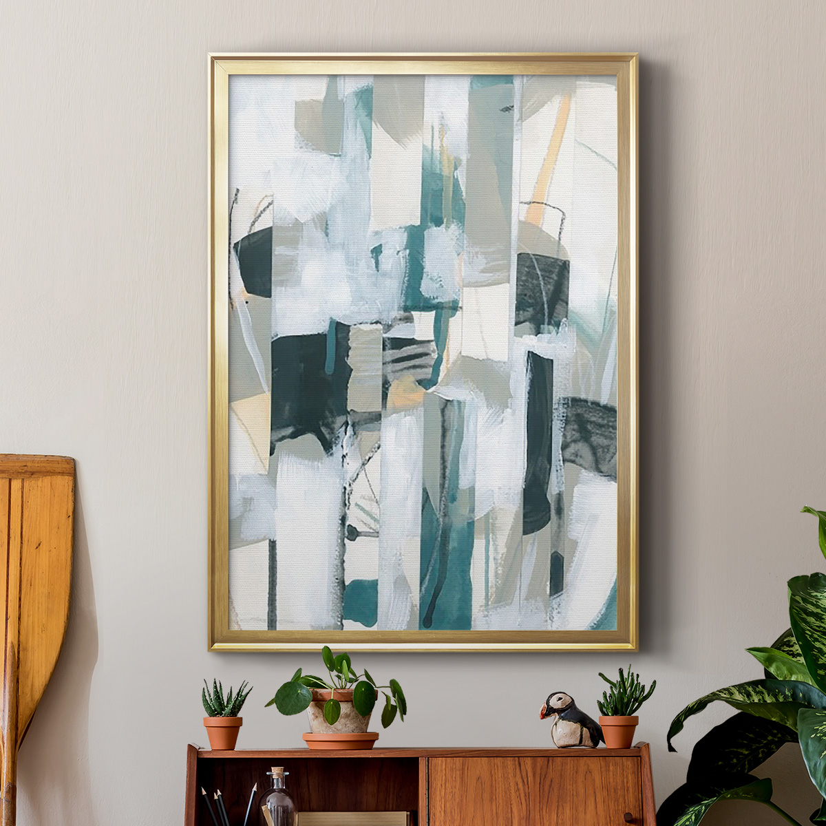 Sea Cavern Strata IV Premium Framed Print, in Gold, Black, or Silver - Ready to Hang