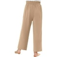 thumbnail image 3 of KISSMODA Girls Casual Pants High Waist Wide Leg Flowy Loose Long Trousers 4-14 Years, 3 of 4