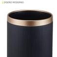 thumbnail image 4 of bote de basura 12 l negro con dorado, 4 of 6
