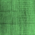 thumbnail image 1 of Ahgly Company Indoor Square Solid Emerald Green Modern Area Rugs, 4' Square, 1 of 4