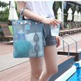 thumbnail image 2 of cámping Bolsa de deporte al aire libre Verano Natación Playa Malla Misceláneas Bolso de lavado (Azul) FLhrweasw Nuevo, 2 of 7