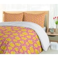 thumbnail image 5 of Ambesonne Lemons Duvet Cover Set, Sour and Juicy Fruit, 2-Calking, Earth Yellow Pastel Pink, 5 of 7