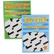 DollarItemDirect  Crossword Puzzles Big Print - Pack of 24 - Assorted Colors - 96 Pages