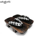 thumbnail image 2 of Cosplay Costumes Japanese Clogs Wooden Geta Slippers Man Women Sandals Flip-flops Kimono Two-teeth Clogs, 2 of 7