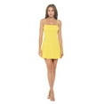 thumbnail image 3 of Women's Sleeveless Midi Cocktail Dress, Spaghetti Strap Sundress Flare Sexy Going Out Party, Spring Summer 2024(Yellow X-Large Size), 3 of 6