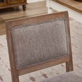 thumbnail image 3 of PAPROOS Upholstered Dining Chairs Set of 2, Farmhouse Dining Room Chairs with Padded Backrests, S-Spring Cushions, Rubberwood Frame, Mid-Century Kitchen Chairs for Dining Kitchen Living Room, Coffee, 3 of 10