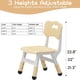 thumbnail image 5 of Techigher niños' adjustable 2 - piece chair set: 3 - level height ages 2 - 8, stackable, lightweight, non - slip, ergonomic polypropylene sillas home, classroom, y nursery (wood color), 5 of 6