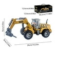 thumbnail image 3 of MesaSe 4 Channel Remote Control Construction Car 2.4Ghz RC Engineering Car with Light RC Construction Vehicles for Boy and Girl Age 6-12 and Up Years Old, 3 of 8