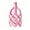 Pink, variant on White Plastic Handheld Shower Head - Hollow Diamond-Woven Design, Industrial Style Bathroom Hand Shower, 1 Pack
