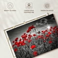 thumbnail image 6 of Elephant Stock Red Poppies Pop Wall Art - Horizontal Canvas Wall Art - Living Room Wall Decor - Floral And Botanical Canvas - Red And Gray Decor By Melanie Viola - 24" x 16", 6 of 8