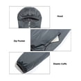 thumbnail image 6 of Little Donkey Andy Men's Waterproof Winter Jacket, Lightweight Warm Thermal Outdoor Shell with Hood for Hiking Travel Golf Type B Insulation Gray L, 6 of 7