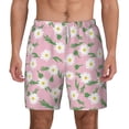 thumbnail image 2 of Picia Daisies Flowers pattern Mens Swim Trunks with Compression Liner Stretch Beach Shorts Quick Dry with Zipper Pockets No-Chafing Board Shorts-3X-Large, 2 of 9