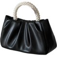 thumbnail image 1 of LHSHID Evening Bag Purse for Women Pearl Tote Bag Rhinestone Clutch Handbags Soft Leather Cloud Purse for Wedding Party Prom, 1 of 6