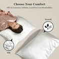 thumbnail image 5 of FAUNNA 6A Mulberry Silk Pillowcase, 19 Momme, Soft & Smooth White Silk Pillow Case for Skin & Hair, King Size (1 Piece), 5 of 7