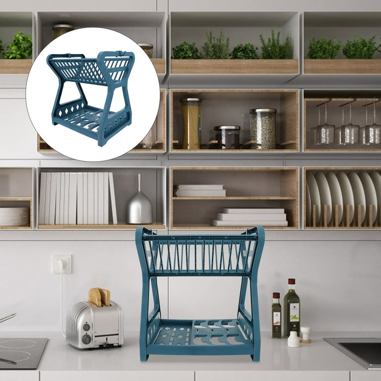 1pc Double Layer Kitchen Storage Rack