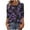 Purple Plus Size Blouse for Women_0, variant on CYMMPU Flower Printed Button up V Neck Blouses for Women Dressy Casual Tunic Tops 3/4 Sleeve Spring Tops Loose Fit Fall Trendy Shirts Business Elegant Work Tops T-Shirts Khaki L