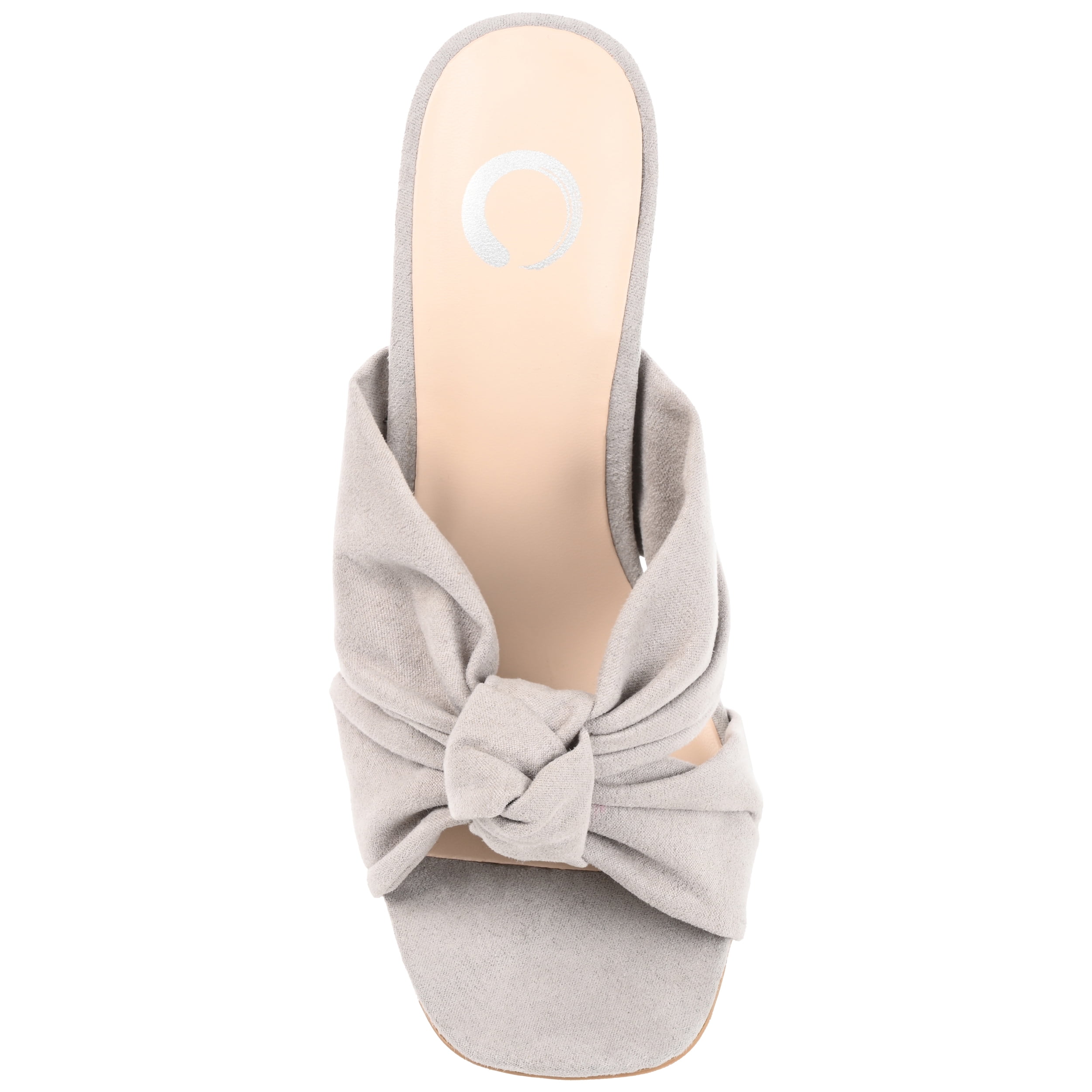 Journee Womens Tabithea Open Square Toe Block Heel Sandals
