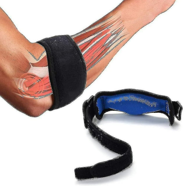 Soporte para codo, paquete de 2 soportes para codo de tenista con almohadilla de compresión para golfistas H