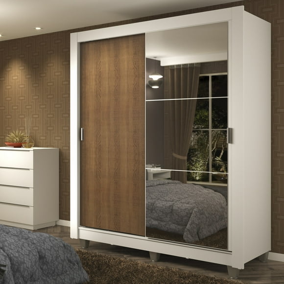 Ropero Closet Madesa Dallas Plus 1 Espejo con Pies BM 01