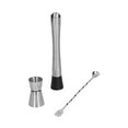 thumbnail image 4 of YLSHRF Stainless Steel Cocktail Jigger Muddler Stirring Spoon Set Bar Bartender Accessory,Cocktail Measuring Cup, 4 of 8