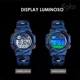 thumbnail image 5 of Reloj Niños Deportivo Luminoso Impermeable Camuflaje Militar Color de la correa Azul Celeste, 5 of 7