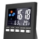 thumbnail image 5 of Kearding Reloj despertador LCD de escritorio, termómetro, pantalla Digital electrónica, temperatura, humedad, clima, funciona con batería, calendario Decoración del hogar Kearding JJ19314-00B, 5 of 6