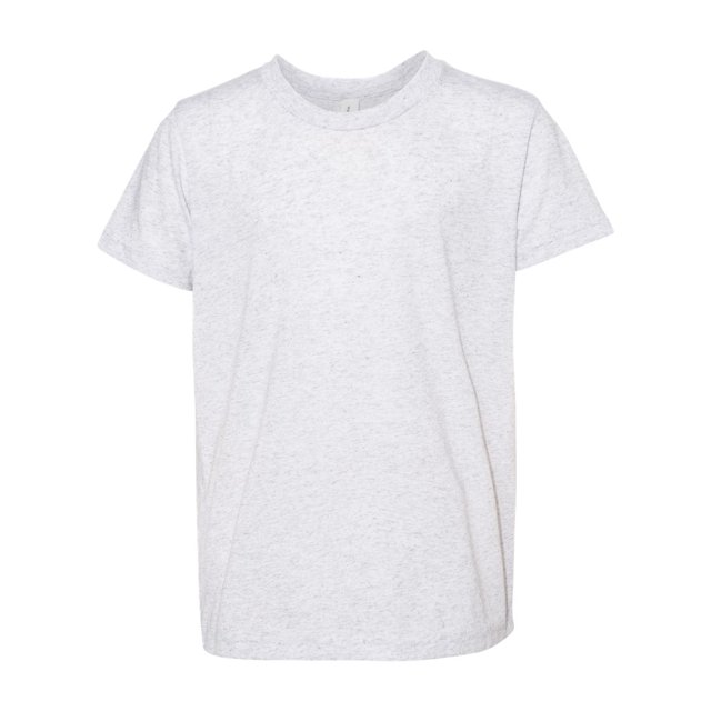 Bella Canvas Youth Short Sleeve Triblend Tee, M, White Fleck Triblend