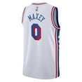 thumbnail image 3 of Unisex Nike Tyrese Maxey White Philadelphia 76ers Swingman Jersey - Association Edition, 3 of 3