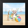thumbnail image 2 of Grove, Beth 12x12 Black Modern Framed Museum Art Print Titled - Summer Paws II No Words, 2 of 5