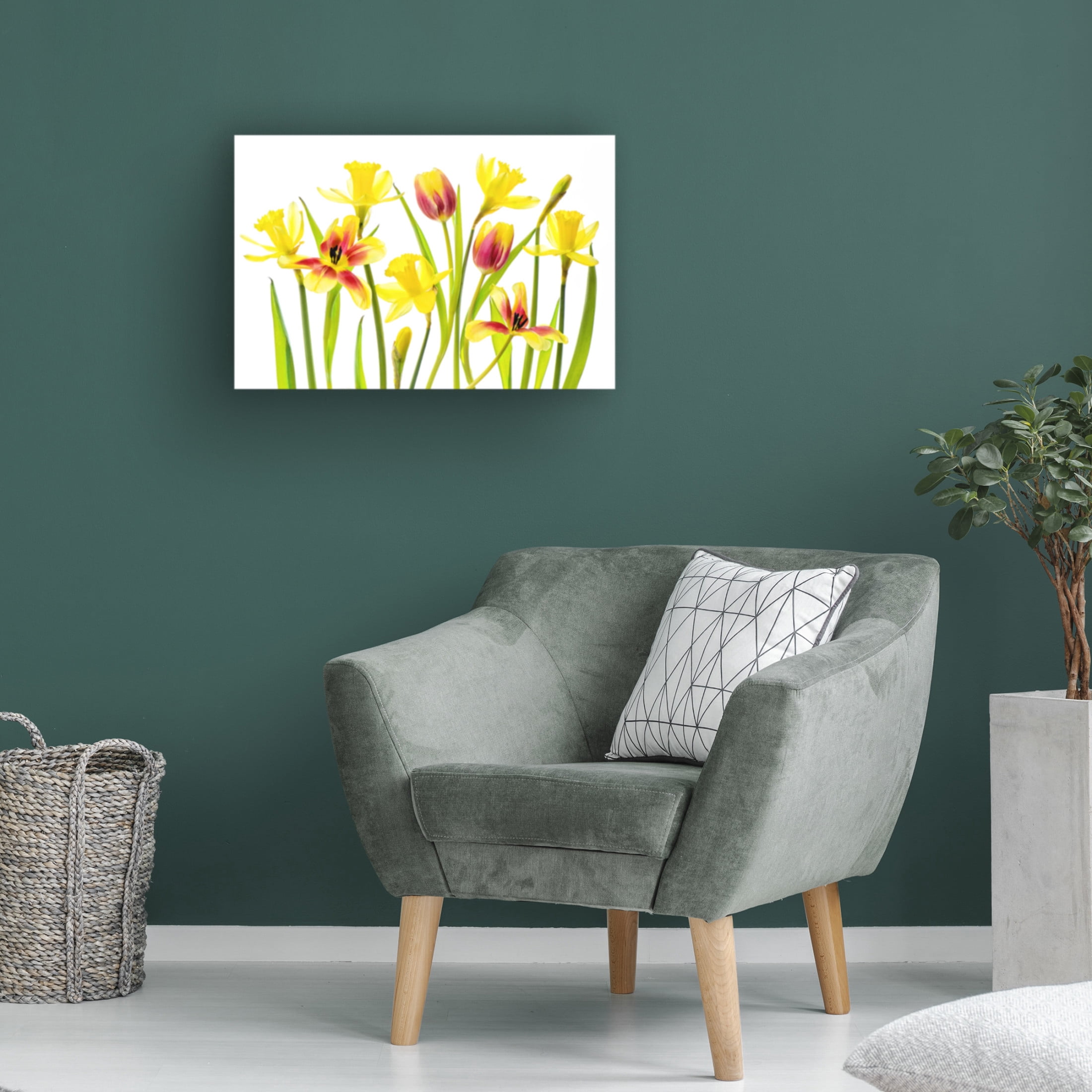 Canvas Wall Art - Jacky Parker 'Vibrant Spring' Wall Art for Living Room, Bedroom, or Office Décor by Trademark Fine Art - 47 x 30 Inches