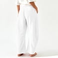 thumbnail image 6 of Sweatpants Women Zaewscy Women's Solid Color Elastic High Waist Wide Leg Sports Curved Knife Sweatpants With Casual Loose Jogging Pants With Pockets Sports Pants, 6 of 9