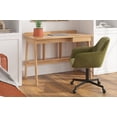 thumbnail image 4 of Inmod Mid-Century Modern Wyatt Velvet Office Chair, Olive, 4 of 5
