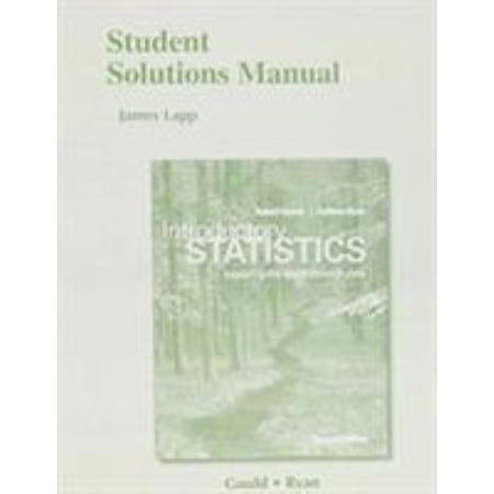 Pre-Owned Student Solutions Manual for Introductory Statistics: Exploring the World Through Data (Paperback) 0321978390 9780321978394