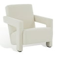 thumbnail image 5 of SAFAVIEH Couture Taylor Modern Velvet Solid Accent Chair, Ivory, 5 of 7