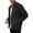 Black, variant on Faux Suede Men's Top Stand Up Cardigan With Soft Texture Jacket Zipper Loose Commuting Sports Windbreaker Blue 2XL