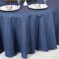 thumbnail image 4 of BalsaCircle 120" Dark Blue Faux Denim Polyester Round Tablecloth Linens Reception Catering, 4 of 7