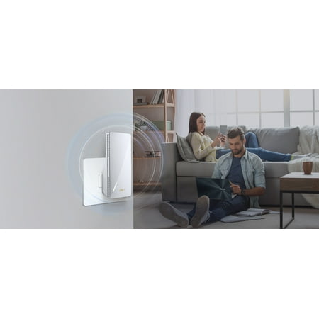 ASUS - AX3000 WiFi 6(802.11ax) AiMesh Router - White