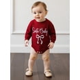 thumbnail image 6 of BemeyourBBs Baby Girl Christmas Romper Embroidery Ribbed Infant Winter Sweater, 6 of 9