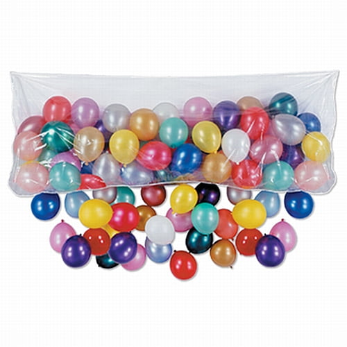  Beistle Plastic Balloon Drop Bag For Birthday Celebration New  Year's Eve Party Supplies 3' x 6' 8 : Beistle: Everything Else