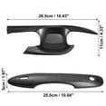 thumbnail image 6 of Car Exterior Door Handle Bowl Cover Set Anti Scratch Fit for Toyota Camry Carbon Fiber Pattern Black, 6 of 6
