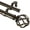 Antique Bronze, variant on 1 Inch Double Curtain Rods 66 to 120 Inches (5.5-10 Feet) Telescoping Heavy Duty Drapery Rod for Windows 54 to 115 with Twisted Cage Finials, Black