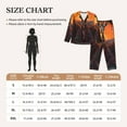 thumbnail image 4 of Lsque Tree Hollow Meditating Giraffe Pattern Long Sleeve Pajama Set for Women - Soft 2-Piece Sleepwear and Loungewear Set with Pockets, Comfy Nightwear-Medium, 4 of 7