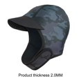 thumbnail image 2 of Gorro 2MM Natación Neopreno Hombre Mujer para Outdoor Surf Vadeo Camuflaje, 2 of 8