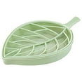 thumbnail image 1 of WHEANG Fournitures de Nettoyage Boîte à Savon en Forme de Feuille Plateau de Rangement Plateau Support Conteneur Taille Unique Vert, 1 of 1