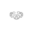 thumbnail image 1 of Anillo de 26 letras chapado en acero de titanio, anillo de dedo índice con apertura en inglés, anillo hueco Wmkox8yi  sjalhkljlk1990, 1 of 1