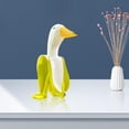 thumbnail image 4 of Estatua creativa de y plátano, adornos, de arte, regalos, animales de frutas, figuritas de de resina para gabinete de TV, gabinete de Verde Grande shamjiam Estatua de pato de plátano, 4 of 6