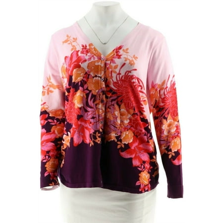 Isaac Mizrahi Live! Isaac Mizrahi V neck Engineered Floral Isaac Mizrahi Live! Isaac Mizrahi V neck Engineered Floral